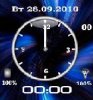 Blue clock