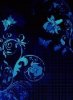 Black blue aqua
