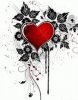 Heart in flowers