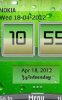 Green Flip clock